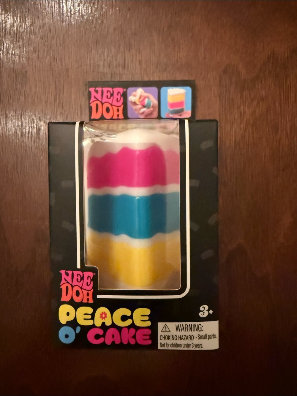 Peace O' Cake Kids Squishy Toy - Pink, Blue, Yellow
